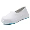 Sapatos de Enfermeira em Estoque para Mulheres, Outono, Sola Macia, Respiráveis, Antiderrapantes, Couro Genuíno, Pretos, Sapatos de Trabalho Médicos, Comércio Exterior Transfronteiriço, Dropshipping de Peça Única