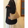 Bolso de Mano Tejido Hueco Estilo Coreano para Mujer 2026 Nuevo Gran Capacidad Versátil Bolso de Hombro Bolso de Playa para Vacaciones en la Costa