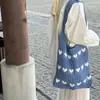 Bolso de Paja Estilo Vacaciones de Playa 2025 Nuevo Bolso de Hombro Bolso Tote de Paja de Verano Gran Capacidad Bolso Tejido Portátil