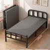 Cama dobrável Cama Individual Familiar Simples Cama Plus 1,2 m Intervalo para almoço reforçado Cama pequena Aluguel Casa Adulto Cama de Ferro Placa Dura