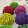 Decoraciones para Tapa de Alcantarilla Exteriores para Ocultar Áreas Desagradables, Bolas de Césped Artificial de Eucalipto, Plantas Verdes de Plástico para Paisajismo, Embellecimiento de Tapa de Alcantarilla