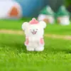 Resina Flocada Fofo Cachorrinho Capa de Celular Bolsa Pingente Chaveiro DIY Ornamento Pendurado Acessório Feito à Mão