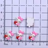 Mini Brillo Sanrio Corazón Gato Morado Kuromi Resina Accesorios Uñas Manicura Extensión Uña Funda Teléfono