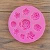 Nove rosa fondant bolo molde bolo molde bolo chocolate biscoito molde silicone