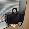 Bolsa de viagem transfronteiriça de grande capacidade expansível para atividades ao ar livre, caminhada, acampamento, bolsa de armazenamento, pode ser colocada no carrinho de bagagem, bolsa de viagem para viagem de negócios, moderna