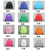 Bolsa de cordón de poliéster 210D impermeable con hombrera bolsa de compras personalizada impresión personalizada