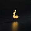 Nuevo acero inoxidable transfronterizo accesorios de joyería DIY protección de color oro de 18K corte alpaca pequeño colgante aretes colgante de collar