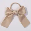 Europa y Estados Unidos transfronterizo nueva niña lazo de cola de golondrina poliéster algodón niños otoño e invierno color sólido diadema de princesa accesorios para el cabello 4786