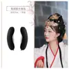 Bolsa para peluca Hanfu, cojín para el cabello antiguo, peinado para vestido antiguo, tocado para peinado, bolsa de cuerno, moño para la parte posterior de la cabeza