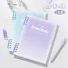 Cuaderno de hojas sueltas de alto valor b5 cuaderno desmontable cuaderno simple estudiantes universitarios, estudiantes de secundaria y preparatoria estilo ins cubierta blanda más
