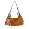 Bolso Bandolera Retro Casual de Gama Alta Tipo Bollo para Mujer 2025 Invierno Nuevo de Moda Empalmado Exquisito Bolso de Hombro Único Cruzado