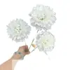 Arte de Flores Artificiales para Bodas Flor de Hibisco Peonía de 3 Cabezas Decoración de Salón de Bodas Flor Muebles del Hogar Flor Falsa Flor de Guía de Camino Arreglo Floral