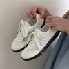 Zapatillas de Entrenamiento Alemanas de Lunares para Niñas Modelo Nuevo 2026 para Niñas Mayores, Zapatillas Blancas Versátiles Transpirables para Estudiantes, Zapatos Blancos de Moda