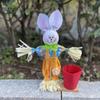 Decorações de coelho de Halloween Porta-canetas de coelho de Páscoa Artesanato DIY Tecido Armazenamento de coelho de Natal