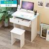 Escritorio con Cajones, Mesa Pequeña con Cerradura, Escritorio de Estudiante para Escribir, Juego de Escritorio y Silla, Escritorio de Computadora, Escritorio para Uso en Dormitorio con Almacenamiento