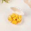 Caixa de concha colorida caixa de armazenamento de concha de plástico com tampa flip-top caixa de embalagem de presente para crianças caixa de lembrancinha de doce com tema oceânico