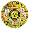 50 Peças de Adesivos de Sinal de Proibido Entrar para Educar Crianças, Adesivos Decorativos de Parede e Mesa, Adesivos para Atacado Transfronteiriço