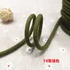 Cuerda de algodón hilado en núcleo de tejido liso de color de 5 mm de grosor, cordón redondo cifrado de algodón, cordón suave para atar, cintura de ropa, cordón de sombrero, tejido a mano