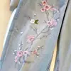 Jeans de Color Claro Estilo Chino para Mujer 2025 Nuevos Pantalones Rectos Ajustados de Tiro Alto Pantalones Anchos Ajustados Bordados para Niñas