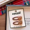 Estilo Coreano para Niños Otoño e Invierno Acrílico Animales de Dibujos Animados Resina Pinza de Pelo Estilo Familiar Conejito Lindo y Cabeza de Oso Diadema