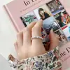 Anillo Abierto Geométrico Retorcido Estilo Europeo y Americano para Mujer, Temperamento Sencillo y Fresco, Anillo para Dedo Índice, Accesorio Único y Versátil