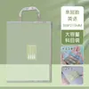 Design de Zíper Espesso Durável Bolsa de Documentos de Malha Transparente A4 Grande Capacidade Bolsa de Armazenamento Portátil para Classificação de Matérias de Estudante