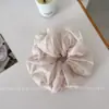 Goma para el pelo extra grande de gasa de burbujas con pedrería, Diadema de alta gama estilo francés, Accesorio para el pelo moderno y elegante para mujer