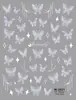 Nuevas Calcomanías para Uñas de Mariposa, Accesorios Decorativos Suaves y Portátiles, Calcomanías 3D en Relieve, Calcomanías para Uñas de Concha, Tridimensional