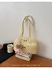Bolsa de Axila com Padrão de Lichia Super Popular Coreana para Mulheres 2026 Nova Tendência Moda Maleta de Alto Padrão Bolsa Tote de Grande Capacidade