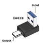 Adaptador USB-TypeC 3.2 Gen2, convertidor U macho a hembra, transmisión de alta velocidad de 10 Gbps, codo en L de 90 grados.