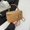 Vintage 2025 Primavera Nueva Moda Bordado Rómbico Mujeres Bandolera Hombro Portátil Bolso Cuadrado Pequeño Estilo Chanel