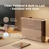 Revistero de Acrílico Organizador de Archivos, Cesta Caja de Revistas Moderna Adecuada para Exhibición en Sala de Estar y Oficina