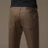 Jeans italianos de alta gama color azul oscuro para hombre, marca de moda, nuevo modelo primavera 2026, pantalones casuales ajustados elásticos