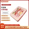 Lata de Metal para Empaque de Regalo Personalización Caja de Almacenamiento Rectangular Grande de Hojalata Lata Rectangular de Fondo Redondo de Hojalata