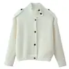 Moda europea y americana transfronteriza para mujer, los más vendidos de AliExpress, atuendos relajados y elegantes, look de alta gama, cárdigan de punto holgado