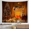 Tapiz de Navidad Decoración de Habitación de Dormitorio Tela Tela de Fondo de Navidad Colgante de Cabecera de Dormitorio Regalo de Vacaciones Estilo Nórdico
