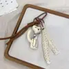 Estilo Ins Coreano Artesanal Tecido Desenho Animado Pingente Boneca Acessório de Moda Chaveiro Acessório de Bolsa Fivela de Segurança Fofa