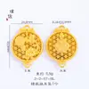 El colgante de pilar de dragón radiante con bendición de loto dorado de Vietnam que no se desvanece durante mucho tiempo no tiene accesorios de bricolaje para mujer
