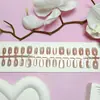 Atacado do Fabricante Pontas para Nail Art, Adesivos de Unha Doces e Elegantes que Realçam a Pele, Conjunto de 30 Peças com Tiras Codificadas, Unhas Usáveis Personalizadas