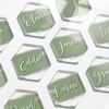 Tarjeta de Mesa Acrílica Transparente en Blanco Transfronteriza DIY Acrílico Boda Banquete Tarjeta de Negocios Letrero Letrero Borrable