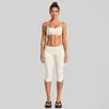 Conjunto de ropa de yoga transfronterizo con sujetador deportivo de cuello halter con sensación de segunda piel y conjunto de pantalones de fitness de secado rápido de cintura baja para correr y ciclismo al aire libre