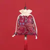 Bolsita de Sachet de Fragancia Portátil de Verano Estilo Antiguo, Cuadrada de Satén de Seda para Coche, Accesorio Hanfu, Bolsita Vacía, Bolsa de Brocado