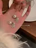 Pendientes Largos con Borla de Plata 925 para Mujer, Lujo Ligero, Pendientes de Perla Elegantes y de Gama Alta, Pendientes Populares de Otoño e Invierno al por Mayor