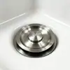 Tampa de ralo de pia de cozinha redonda em aço inoxidável, anti-odor, anti-entupimento, tampa de vedação anti-insetos para ralo de lavatório