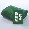Fronha Fibra de Bambu Chama Azul Escuro Fronha Única Unidade Fronha de Travesseiro Espessada Verde Militar Verde Oliva