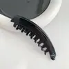Grampo Banana Francês Retrô para Rabo de Cavalo Alto Grampo de Cabelo Feminino de Verão Fofo Mostra Cabelo Grampo Vertical Cabeça Traseira Grampo Torcido Grampo de Agarrar