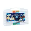 Astronauta 48 Colores Varilla Triangular Marcador Acrílico Arte Entrenamiento Sin Color Apilable Secado Rápido Pincel Acuarela Hecho a Mano