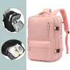 Mochila de Viagem Simples para Homens e Mulheres, Leve, Grande Capacidade, com Compartimento para Sapatos, Viagem de Negócios, Computador, Armazenamento Multifuncional