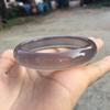Pulseira de ágata crua de cor primária, pulseira de ágata jade Brasil, pulseira fluorescente transparente, pulseira de calcedônia roxa fuligem, atacado