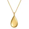 Collar Colgante Urna de Gota de Agua Abrible Nueva Moda Simple Transfronterizo Europeo y Americano Colgante Botella Venta al por Mayor
